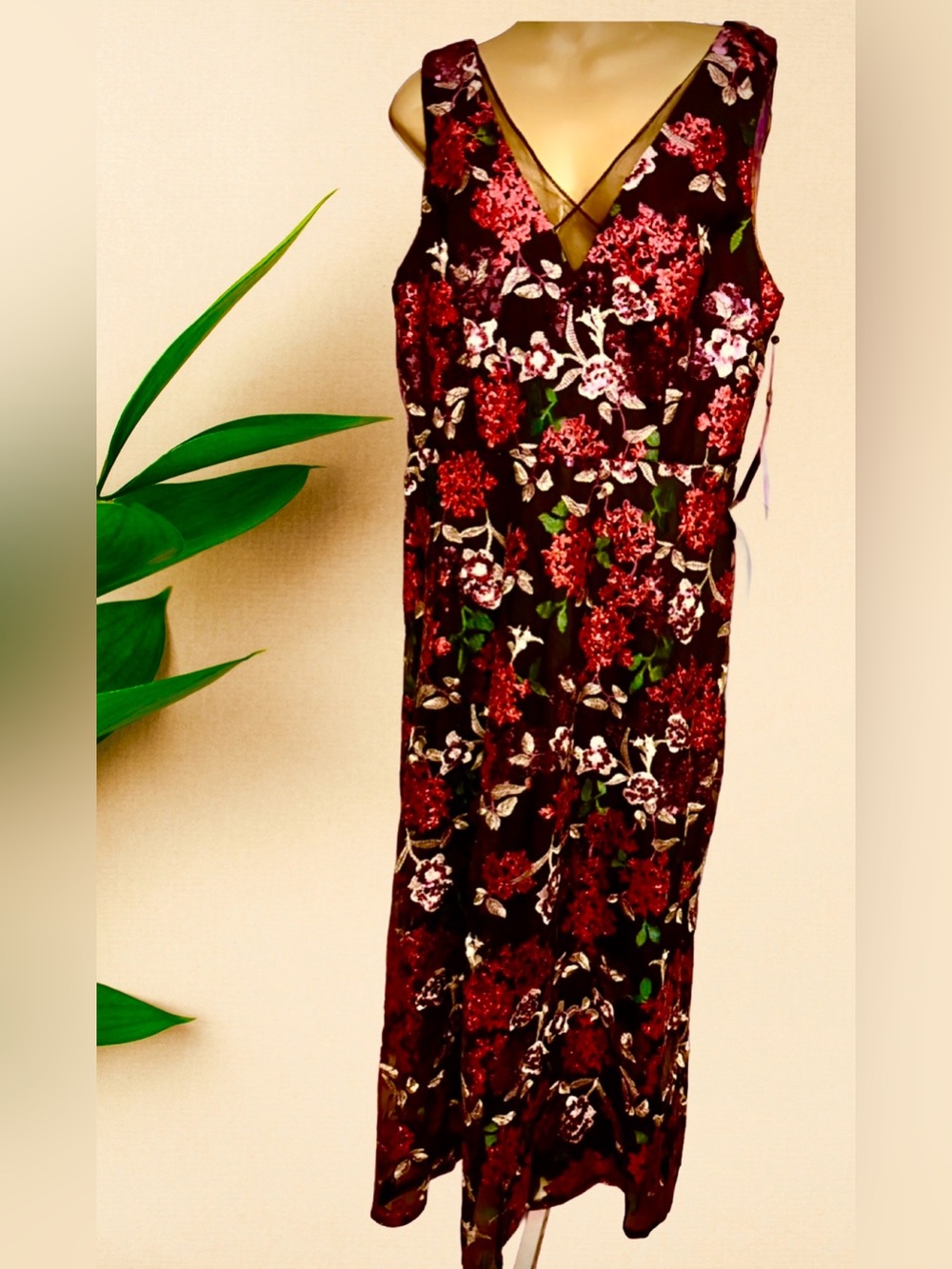 NWT Adrianna Papell Evening Holiday Dress Sz 18 Stunning!